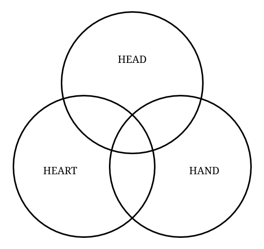 100 articles in 100 days - Head, Heart, Hand model of motivation