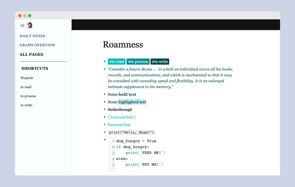 Styling tags in Roam Research with custom CSS