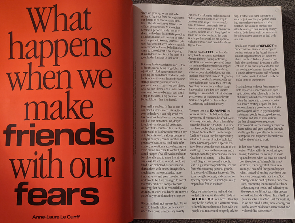 Present Magazine - What happens when we make friends with our fears