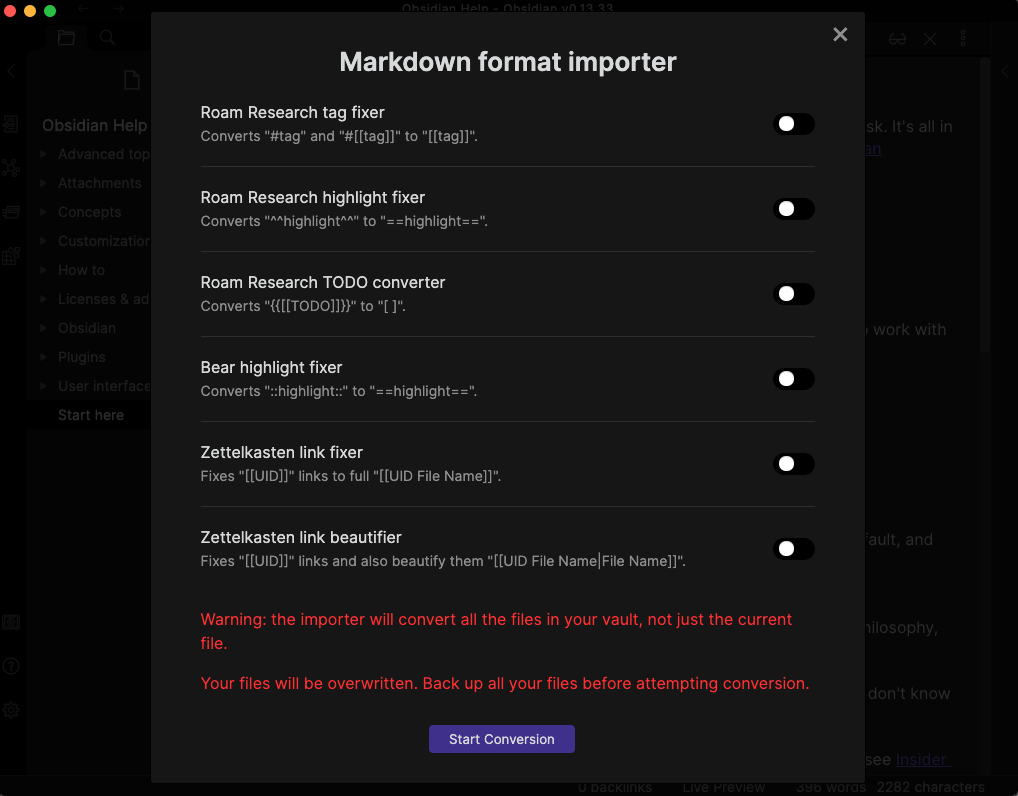 Utilisez Markdown Format Converter pour formater vos notes