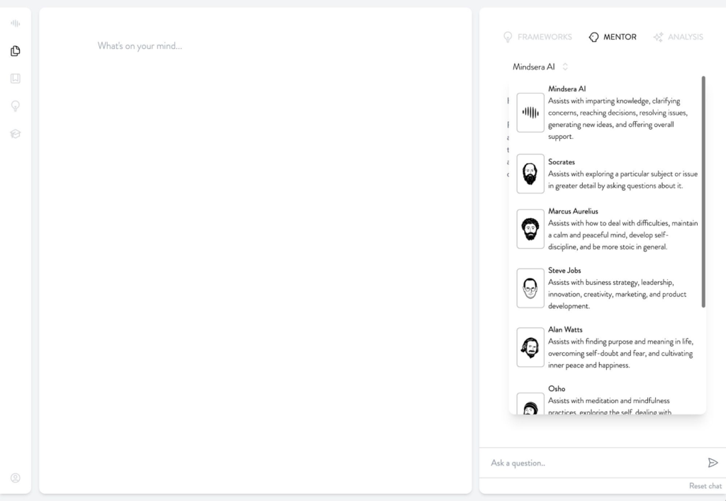 Mindsera – AI mentor
