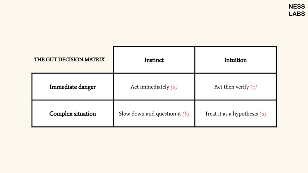The Gut Decision Matrix: When to Trust Instinct and Intuition